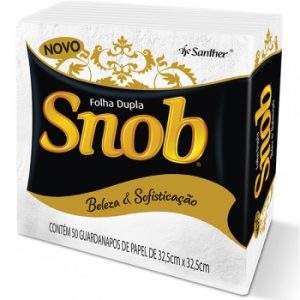 Guardanapo Snob Folha Dupla 32.5 X 32.5/50und