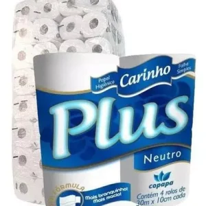 Papel Higienico Carinho Plus C/30mts/64und